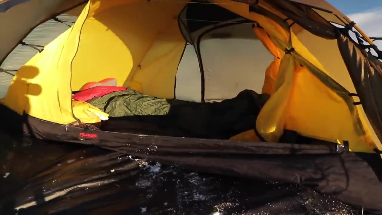 Solo winter camping