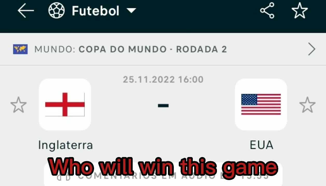 Inglaterra X Estados Unidos Cup Qatar