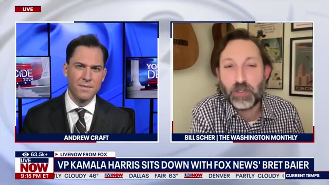 Kamala Harris' interview with Fox News' Bret Baier gets combative