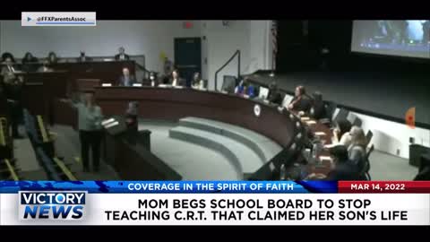 Mom Begs School Board To Stop Teaching CRT That Claimed Her Son's Life