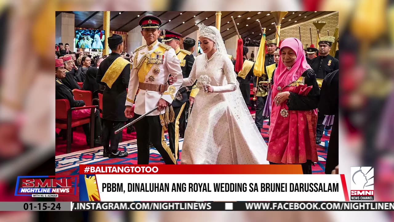 PBBM, dinaluhan ang royal wedding sa Brunei Darussalam