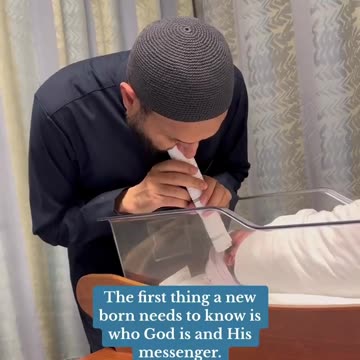 Muslim Father Tries To Brainwash His Newborn In The Hospital, Baby's Not Down With The Akbar