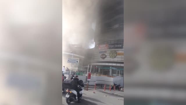 TOWERING INFERNO: Shopping Centre Catches Fire In Istanbul