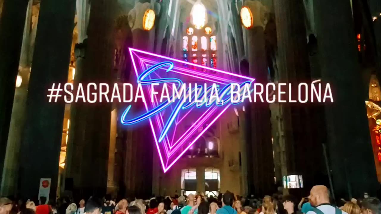 Entering in the Church in Barcelona