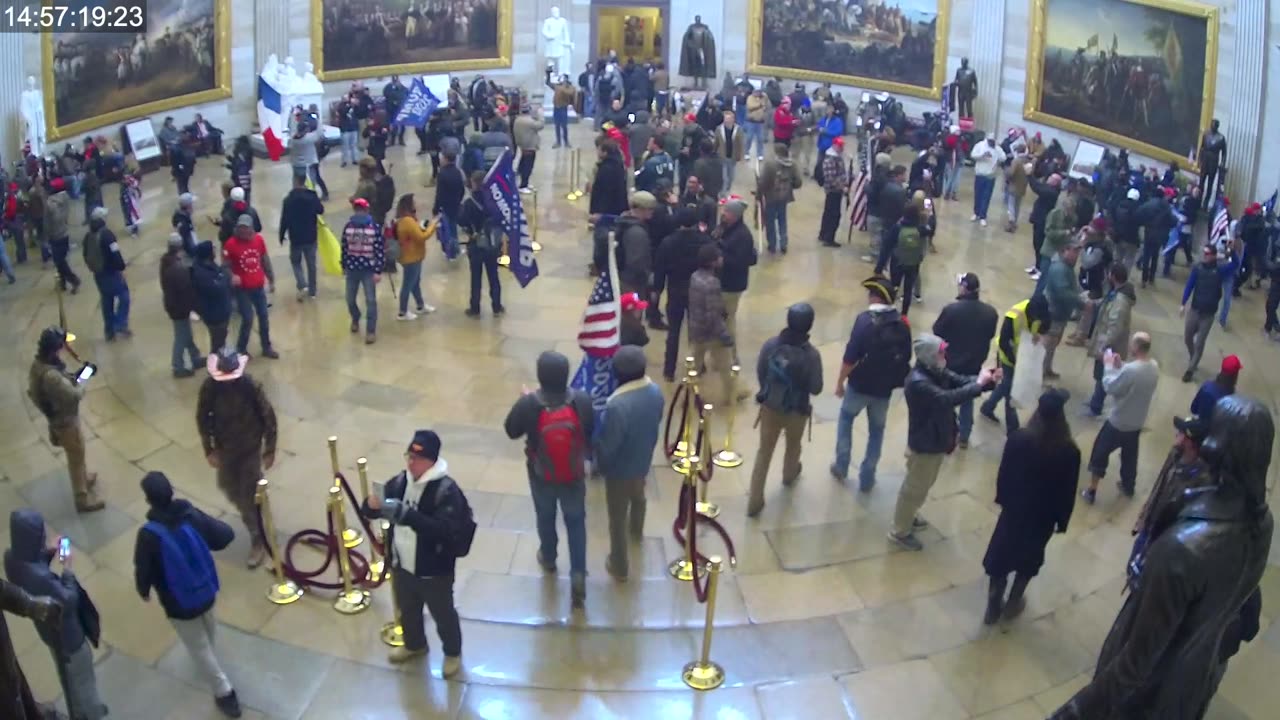 January 6 2021 US Capitol CCTV - Rotunda South 14:52:27-15:01:22