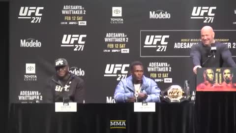 UFC 271 Press Conference Highlights: Adesanya vs. Whittaker