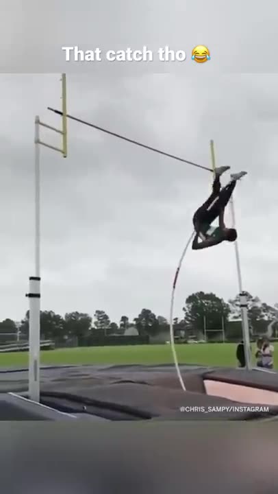 Pole vaulting can have the craziest outcomes 🤯