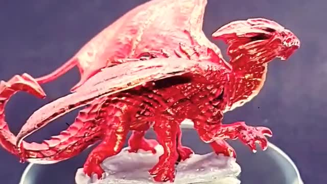 Gaint red Dragon looking for a worthy battle. #dnd #paintingminis #miniatures