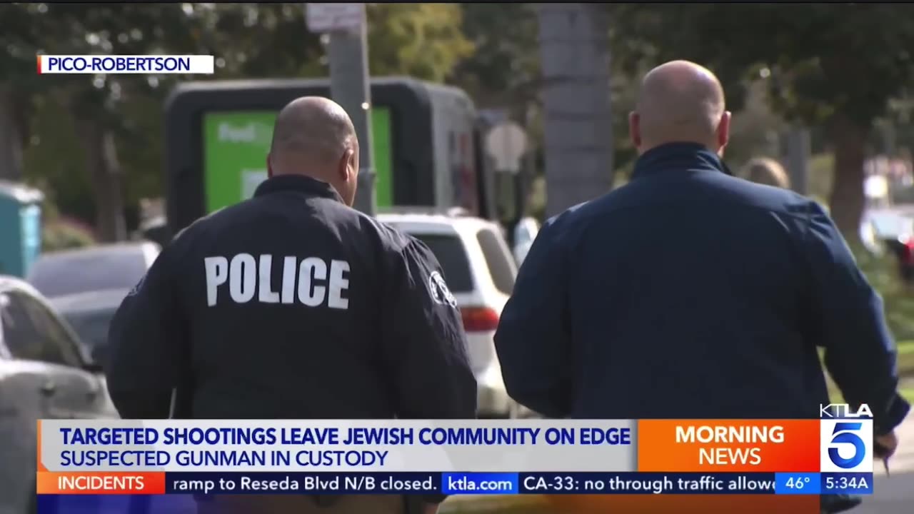 Suspect arrested after 2 Orthodox Jews shot outside synagogues in Los Angeles