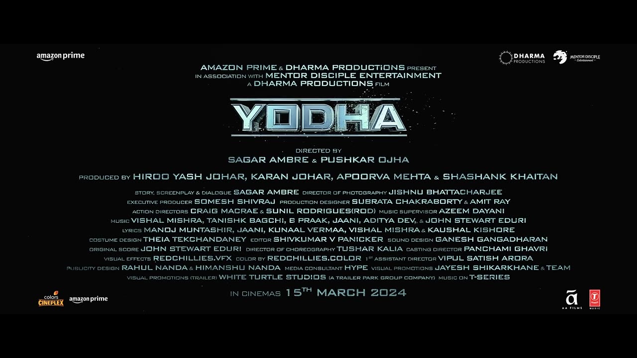 YODHA - OFFICIAL TEASER | Sidharth Malhotra | Raashii Khanna | Disha Patani | Sagar & Pushkar