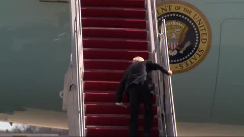 President biden falls during U S. Airforce