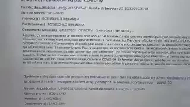 PUBCHEM : le brevet des tests COVID19 date du 13-10-2015