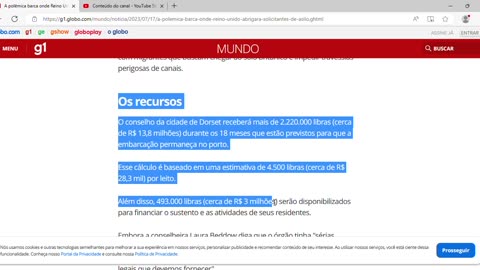 A polêmica barca onde Reino Unido abrigará solicitantes de asilo.