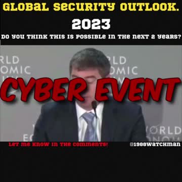 Global security outlook In Davos at WEF 2023.