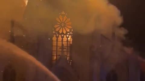 FRANCE: A massive fire destroyed the historic Church