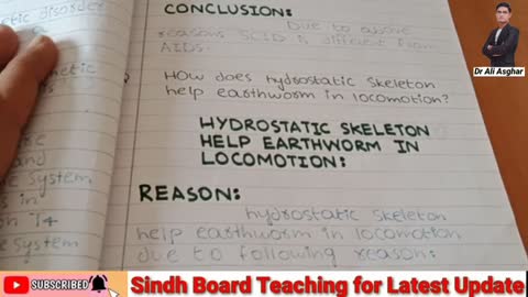 How hydrostatic skeleton help earthworm in locomotion XII Biology_Cut