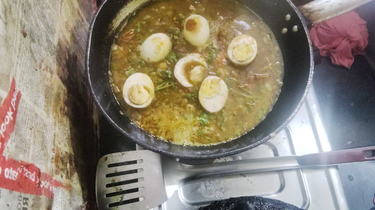 Indian style egg Curry part-11