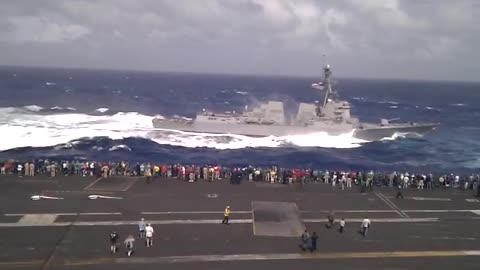 DDG--105 takes a nose--drive