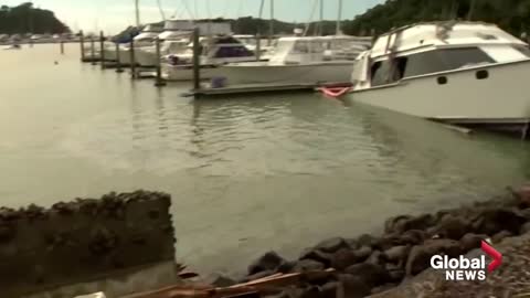 Tonga Underwater Volcano eruption triggers tsunami advisories.