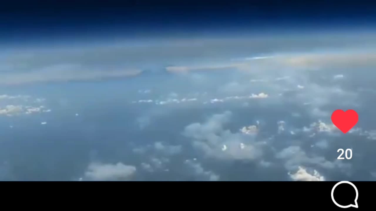 High Altitude Balloon View Of Our True Plane Earth