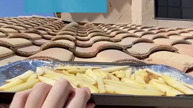 tryingtocookFRENCHFRIESintheheat🍟#fyp#foryou#frenchfries