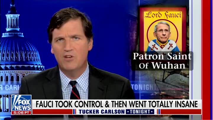 Tucker Carlson Mocks Dr. Fauci As A, 'Shorter Version of Benito Mussolini’