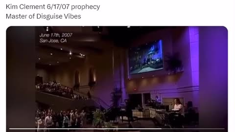 Kim Clement Jun 17, 2007 Prophecies.