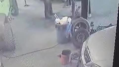 Something Strange happening at this Automotive Shop