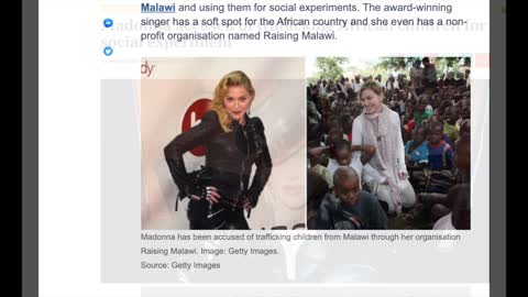 Madonna accused of trafficking African children for social experiment