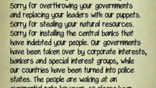 A message to the world