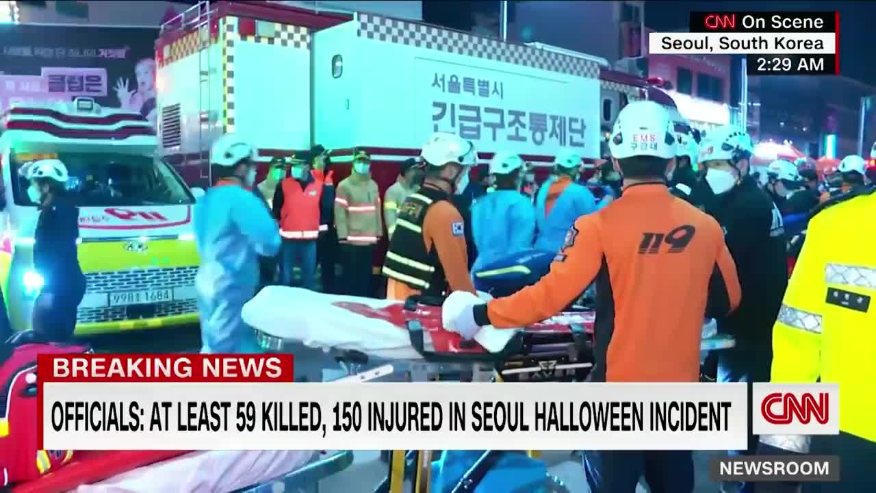 Dozens killed during incident at Halloween festivities in Seoul