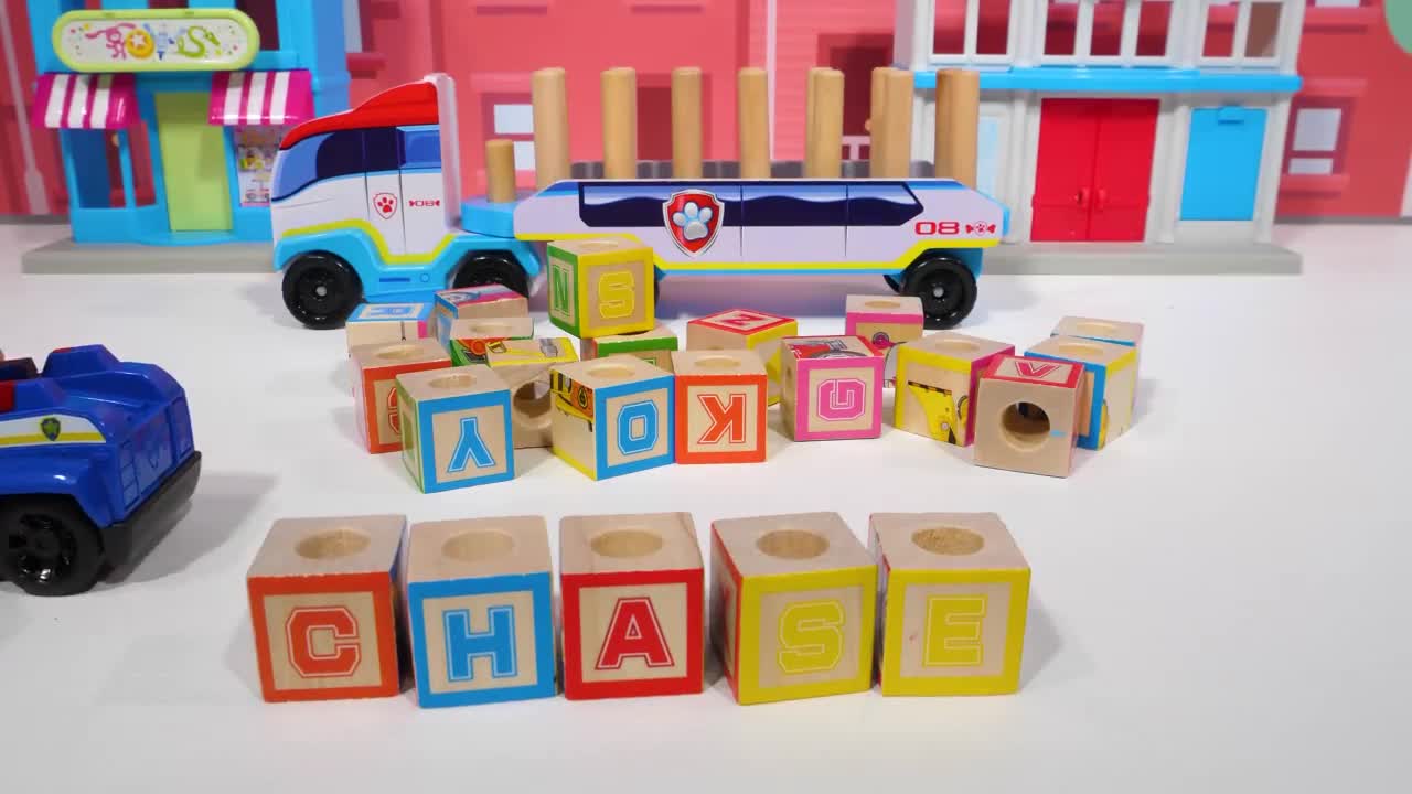 Best ABC Learning Toy Video for Toddlers! Paw Patrol Letter Blocks for Kids!