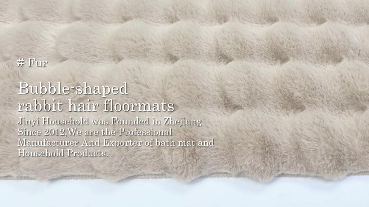 Rabbit fur mat