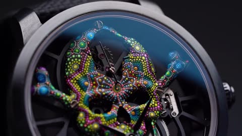 Tourbillon Skelet Skull - Pointillisme