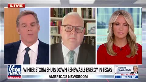 Texas wind turbines frozen, contributing to rolling blackouts