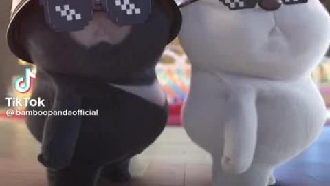 Tik tok funny bamboo panda and friends