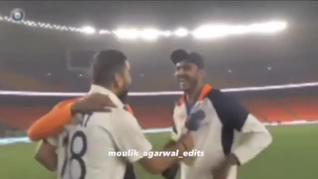 Virat Kohli said Gujarati to Akshar Patel ""Ae baapu taari bowling kamaal che""