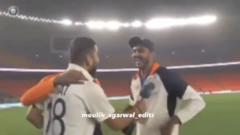 Virat Kohli said Gujarati to Akshar Patel ""Ae baapu taari bowling kamaal che""