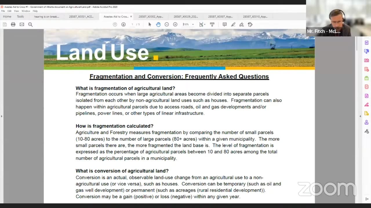 AUC Proceeding #28587 Acestes Westlock Solar virtual hearing afternoon session