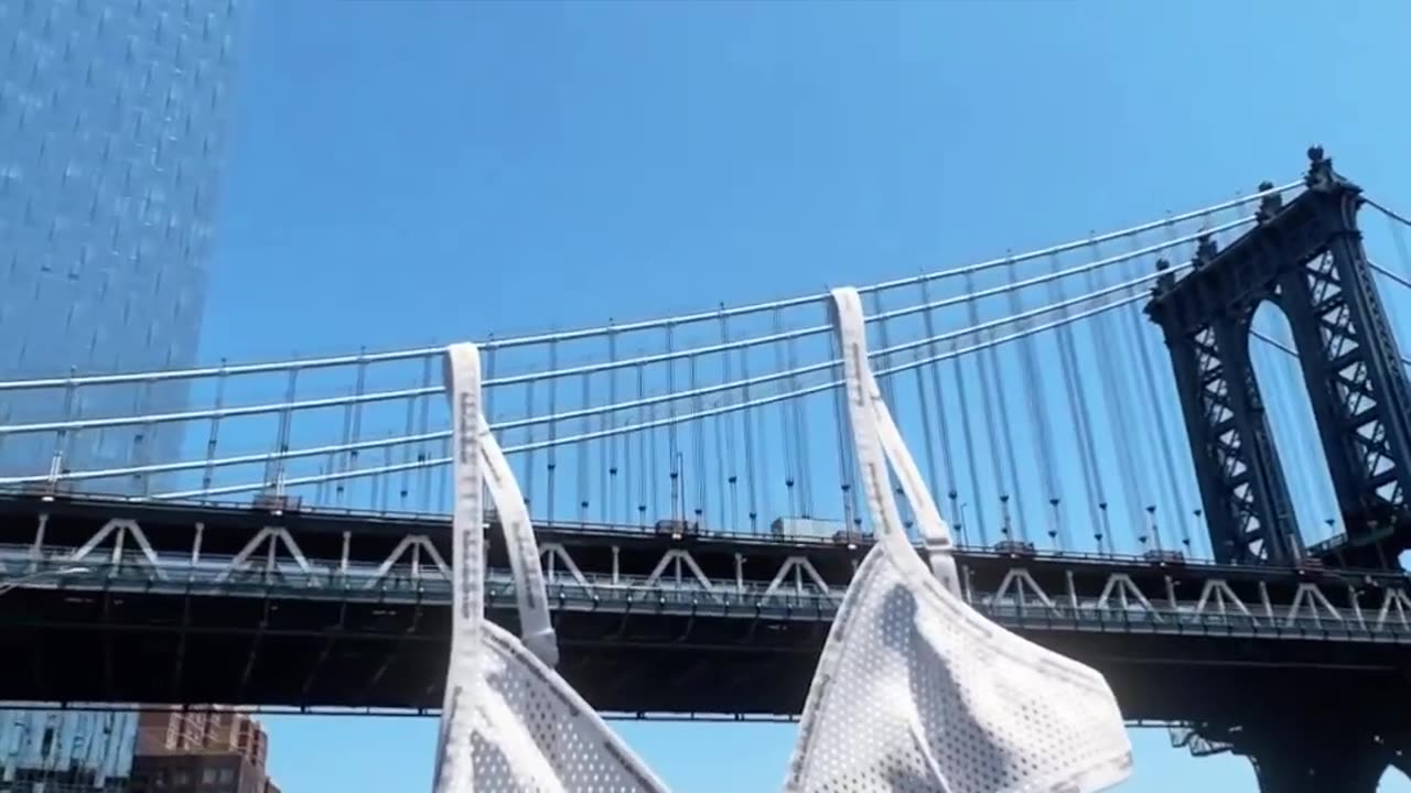 A bra on the manhatan Bridge