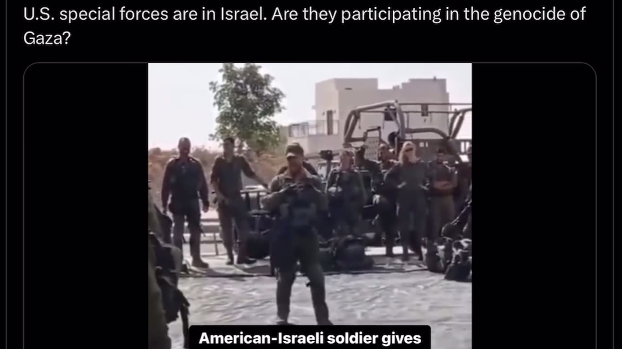 US SOF in Gaza?