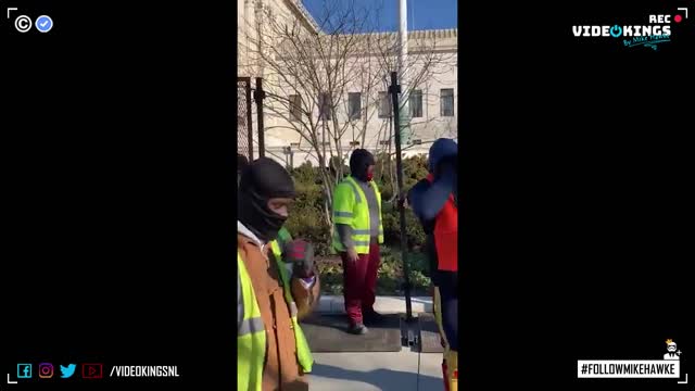 Barriers going up at the Supreme Court.