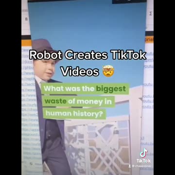 ROBOT CAN CREATE TIKTOK VEDIOS