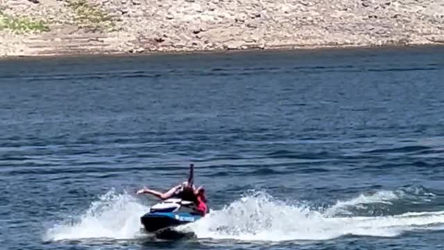 Relaxing Day on the Lake Turns to Stunts