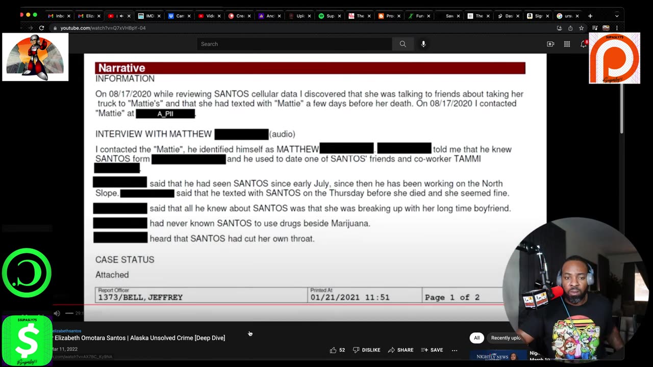 The Cover Up of Elizabeth Santos (Deep Dive)