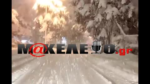 makeleio.gr - Χάος στο Χαλάνδρι από την χιονόπτωση
