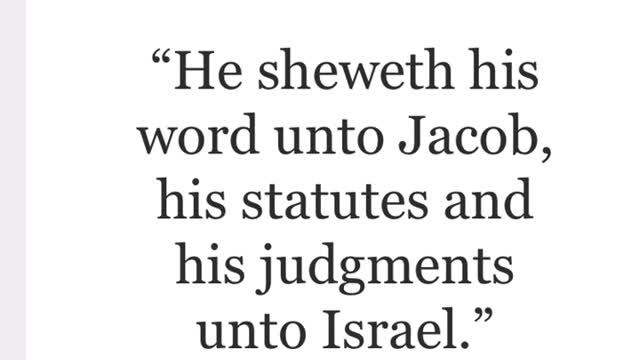 Law statutes and commandments was on given to the real Israelites.