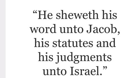 Law statutes and commandments was on given to the real Israelites.