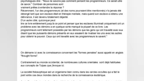 Video formes pensées