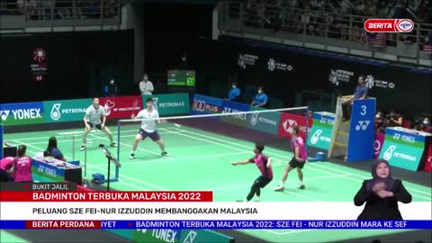 1 JULAI 2022 –BERITA PERDANA-BADMINTON TERBUKA MALAYSIA-PELUANG SZE FEI-NUR IZZUDDIN MEMBANGGAKAN